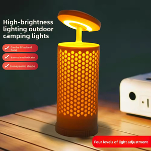 Outdoor Rechargeable LED Portable Camping Lamp with Retractable Telescopic Arm Dimmable Warm White <b>Light</b> <b>for</b> <b>Garage</b> Use - Product Image 3