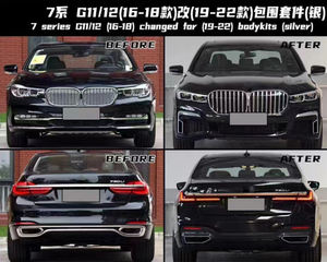 Kit carrosserie complet large pour <span class=keywords><strong>BMW</strong></span> Série 7 G11 G12 <span class=keywords><strong>730d</strong></span> M760 2016 <span class=keywords><strong>2017</strong></span> 2018, pare-chocs avant et arrière, mise à niveau LCI M Sport - Product Image 2
