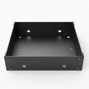 Service professionnel de découpe laser et de pliage CNC pour pièces en tôle, boîtier métallique noir mat pour contrôle industriel - Product Image 1
