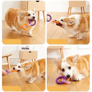 2025 Hot Sale Hond Speelgoed Touwtrekken <span class=keywords><strong>Puppy</strong></span> Tandjes Voor Verveling Druk Zelfspel Hondenvoer Uitgifte Bal Speelgoed Voor Kleine Middelgrote Hond - Product Image 4