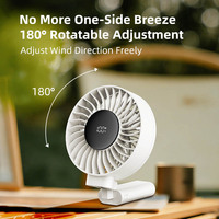 Ventilateur pliable sans pales RYW 6 FS2664, mini ventilateur portatif USB rechargeable avec moteur sans balais, pour rafraîchissement extérieur