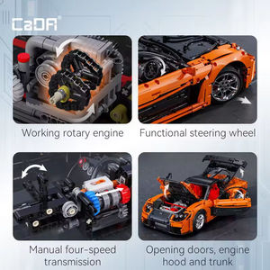 Cada C61502 1:8 Design Artemy Zotov Voiture de course Mazda RX-7 Voiture de sport RC Blocs de construction Briques de voiture de sport Jouets pour enfants - Product Image 4