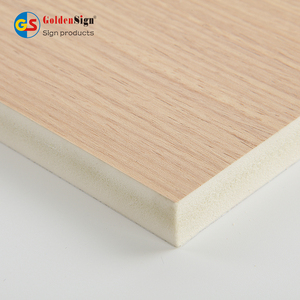 Tablero de espuma de <span class=keywords><strong>PVC</strong></span> de 18mm Tablero de espuma de <span class=keywords><strong>PVC</strong></span> <span class=keywords><strong>CELUKA</strong></span> laminado de grano de madera de alta dureza - Product Image 4