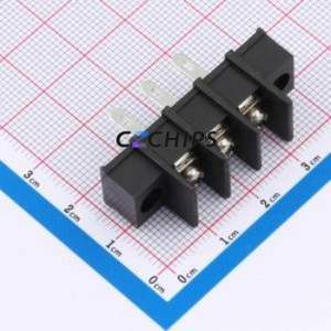 MX25HM-7.62-03P-BK01-Cu-S-A Barrier Terminal Block Through hole Component (THT),P=7.62mm Connector Two Sides 7.62mm 1x3P 3P - Product Image 1