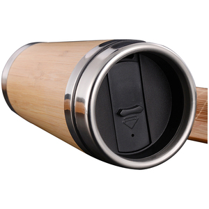 Wood Travel Insulated Coffee Cup Stainless Steel Bamboo <strong>Mug</strong> With Lid <strong>Cool</strong> Coffee <strong>Mugs</strong> - Product Image 5