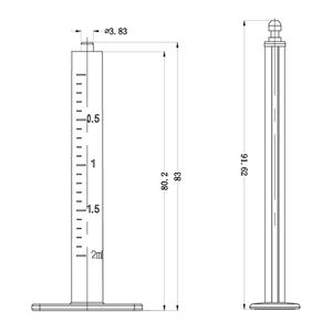 मैनुअल ब्लैक फैक्ट्री डायरेक्ट डिस्पेंसर लॉक प्लास्टिक बड़े स्टॉपर गैर 3 सीसी गोंद वितरण सिरिंज पिस्टन पिस्टन मुफ्त सिरिंज - Product Image 5