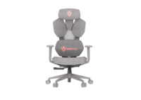 Chaise de jeu ergonomique en maille avec dossier inclinable réglable, repose-pieds intégré et soutien lombaire pour le bureau à domicile