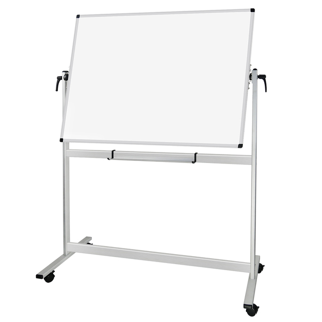 Lockable Wheels Magnetic Mobile Writing Board for School Multi-function Room