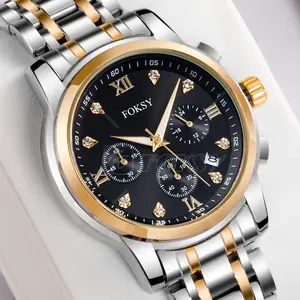 Reloj De Diamante Con Diamantados De alta calidad, reloj De pulsera De lujo Natural, reloj De Cuarzo con diamantes De imitación De cristal para hombre