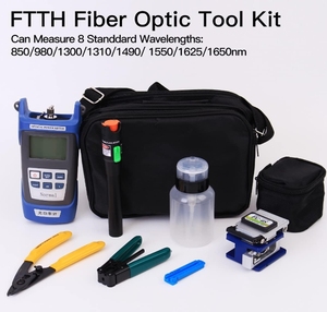 Fiber Optic Termination Tool Kit - 9 in 1 Montage FTTH Tool Kit Visuelle Fehlersuche Optische Zange Kabels ch neider Stripper - Product Image 5