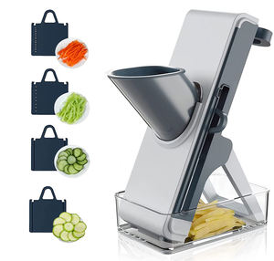 OEM Accepte : <span class=keywords><strong>Mandoline</strong></span> de cuisine <span class=keywords><strong>simple</strong></span> en plastique réglable, avec fonction de coupe-légumes, hachoir et râpe, dotée d'un système de sécurité - Product Image 5