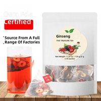 LUMIFLORA Ginseng Red Date Wolfberry Polygonatum Five Treasure Blended Floral Tea Daily Health 5g*30 Sachets
