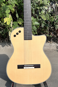 <span class=keywords><strong>Chitarra</strong></span> Classica Elettrica Silenziosa Aiersi Hot Sale 39 Pollici Stile Slim in Abete Massello con Corde in Nylon - Product Image 2