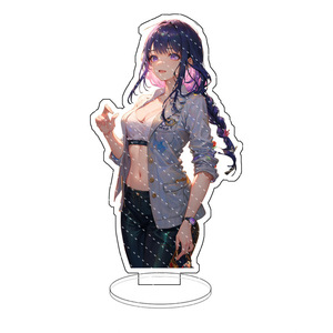 Figurine en acrylique Yuanshen : Raiden Shogun, <span class=keywords><strong>Shenhe</strong></span>, Kamisato Ayaka – Ornement de bureau, objet de collection, cadeau, porte-clés - Product Image 5