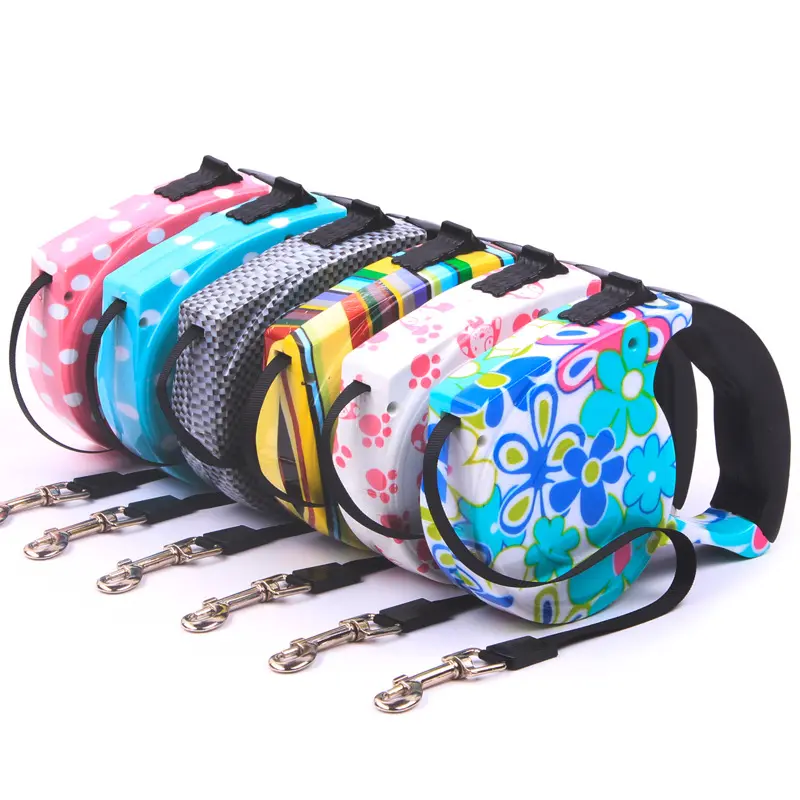 Dog Rope 4.5 Meter Printed Extendable Traction Training Retractable Automatic Dog Leash