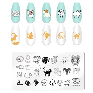 Plaque de tamponnage pour ongles en acier inoxydable, motif cœur, feuille, serpent, papillon, outil de manucure pour transfert d'images - Product Image 6