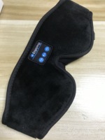 Masque de Sommeil Oculaire Supra-Auriculaire Musique 3D Super Doux avec Casque Stéréo Clair, Haut-Parleur Intégré et Bandeau Réglable