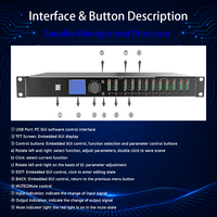 FHB SP-48D Dante Hoparlör Yönetim İşlemcisi 4 Giriş 8 Çıkış DSP Ses Hoparlör Kontrol Cihazı FIR Filtreli ve PC Yazılımı ile
