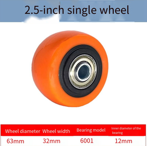 3 Inch Skate Wheels with Aluminum Core Black Casters - Product Image 4