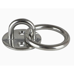 Placa <span class=keywords><strong>de</strong></span> ojo ovalada <span class=keywords><strong>de</strong></span> acero inoxidable 304 <span class=keywords><strong>de</strong></span> alta resistencia para montaje en pared con anillo, accesorios para embarcaciones, placa <span class=keywords><strong>de</strong></span> ojo M5, herrajes marinos - Product Image 4