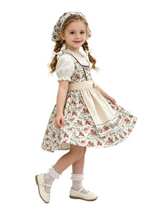 Girl Beer Festival Maid Lolita Dress <strong>Halloween</strong> Countryside Retro Poor Cosplay Costume Girl Oktoberfest Bavarian Dress - Product Image 3