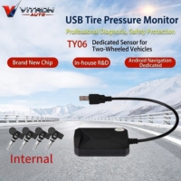 Système de surveillance de la pression des pneus Bluetooth USB TPMS universel pour Android, système TPMS Bluetooth intégré