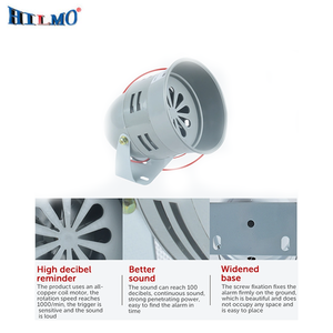 ไซเรนรถยนต์ 12V 24V ไซเรนลมสำหรับยานยนต์ เสียงเตือนภัยอุตสาหกรรม เสียงไฟฟ้า สำหรับงานพ่นทราย ป้องกันลม ใบไม้  ไซเรน/สัญญาณเตือนภัยรถยนต์ - Product Image 3