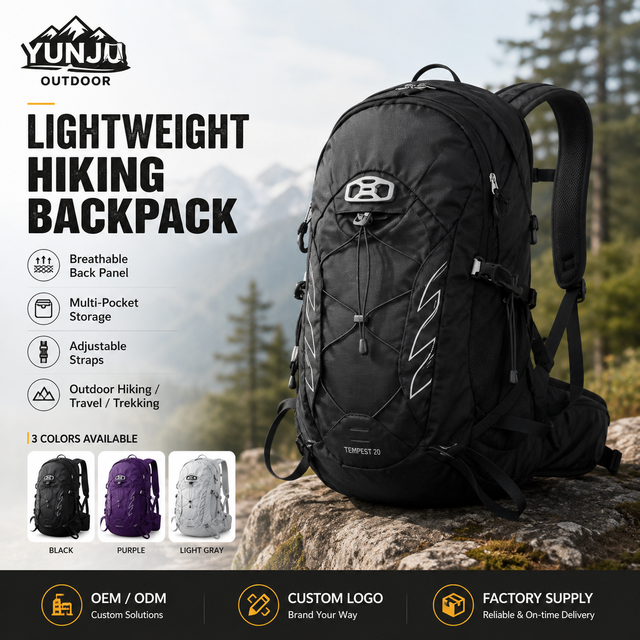 Lightweight Hiking Backpack 20L Outdoor Travel Daypack Waterproof Trekking Bag with Breathable Back Panel