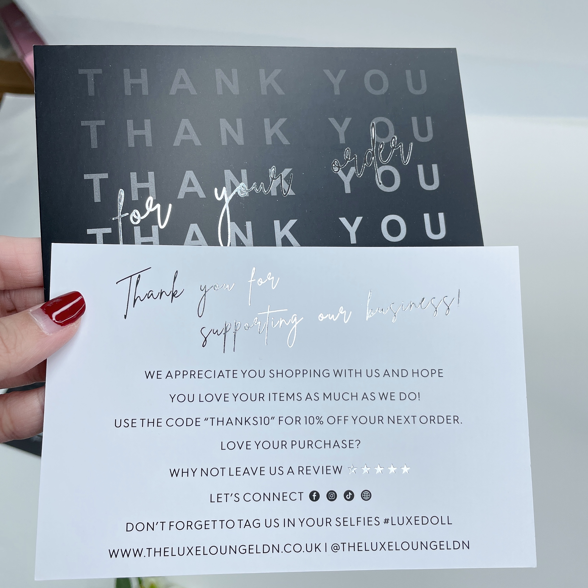 Silver foil stamping