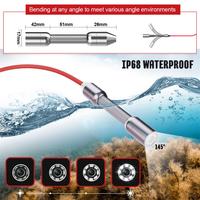 Caméra d'inspection de canalisation de 50 m, carte 16 Go DVR IP68, endoscope industriel pour canalisation d'égout de 17 mm avec moniteur 4,3 pouces