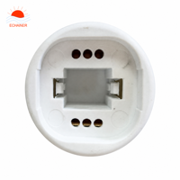 Convertisseur de lampe E26 G24Q/G24/G23, PBT ignifuge, douille à vis ES, base à broches PLC, AC 220V, garantie de 2 ans, compatible avec les broches longues/courtes, sans câblage