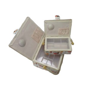 D & D cesta de costura multifuncional caja de almacenamiento de madera de plástico con tela de <span class=keywords><strong>tapiz</strong></span> contenedor al por mayor <span class=keywords><strong>para</strong></span> costura de almacenamiento de casa - Product Image 6