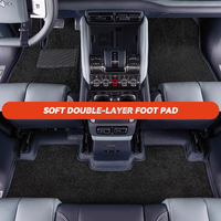 Upgrade Auto Interieur Zubehör Doppels chicht Fuß matte Samt boden Teppich Fuß matte für BYD Leopard 5 Zubehör