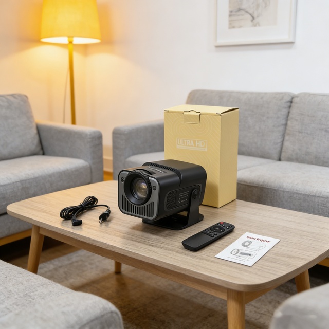 2026 Popular 720P 1080P 4K LCD Projector HY320 Android 11 Video Projector Dual Band WiFi6 BT5.0 Smart Projector for Home Theater