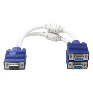 Cavo splitter 3 + 6vga y da 1 maschio a 2 femmina vga 1 In 2 Out per 2 doppi monitor