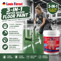 Peinture époxy 3 en 1 pour sols, résistante à l'humidité, antistatique, haute dureté, revêtement liquide pour ateliers d'usine, à base d'eau, pour fabricants