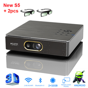 S5 Với Kính 3D MINI DLP 3D Chiếu 4K 5G WIFI Thông Minh Android Cho Rạp Hát Tại Nhà Beamer Full HD 1080P Video LAsEr Chiếu - Product Image 2
