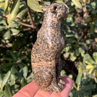 Adorno Decorativo de Cristal con Diseño de Leopardo, Tallado en Piedra Natural, para Decoración del Hogar, Regalo, Venta al Por Mayor