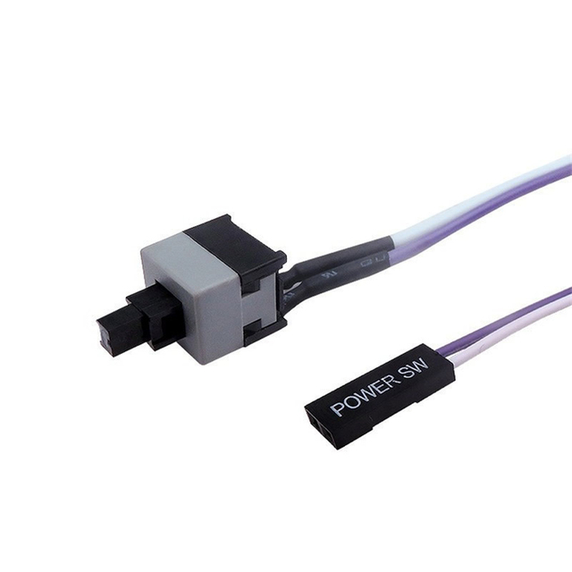 Computer Power Reset Switch Cable Supply I/O PC Motherboard Cable and Button Switch Replace a Broken Power Switch Cable