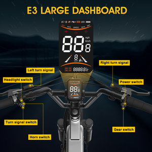 دراجة المدينة الكهربائية الجديدة Breezy E3 ذات الإطارات العريضة، بمحرك وسطي ودفع رقمي، الأخف وزنًا بقوة 60 نيوتن.متر، 48 فولت، 1000 واط، وبطارية 15.6 أمبير/ساعة أو 25 أمبير/ساعة، بسرعة 40 كم/ساعة ومدى يصل إلى 100 كم - Product Image 3