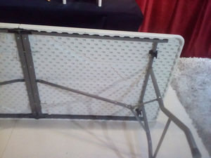 Mesa de Comedor Moderna de Plástico con Cubierta Blanca para Banquetes de Boda al Aire Libre, con Patas con Recubrimiento en Polvo para Uso en Hoteles JC-T100 - Product Image 5