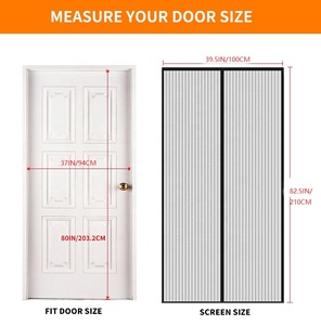 Zanzariera porta rete porta magnetica schermo <span class=keywords><strong>tenda</strong></span> porta per schermo magnetico facile installazione adesivo maglia maglia porta - Product Image 2