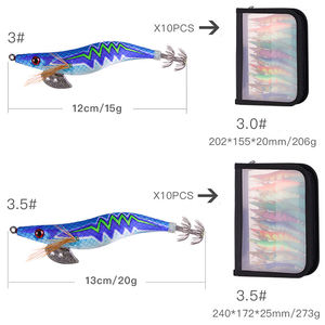 NEWMAJOR 12/13cm cebo duro calamar Jig señuelo 10 unids/bolsa Durable PVC sepia pulpo Camarón calamar señuelo HECHO DE Material ABS - Product Image 2