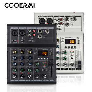 Mezclador de Audio de 4 Canales A4-USB, Consola de Sonido Portátil con Alimentación Phantom de 48V, Entrada USB para Transmisión en Vivo y Grabación Casera - Product Image 1