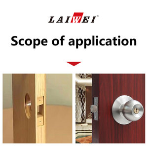 Laiwei 6 hàm hợp kim bóng Opener 56mm và 23mm 2 cái cho cửa gỗ khoan, installatiohole Saw <span class=keywords><strong>Set</strong></span> khóa cài đặt Kit - Product Image 6