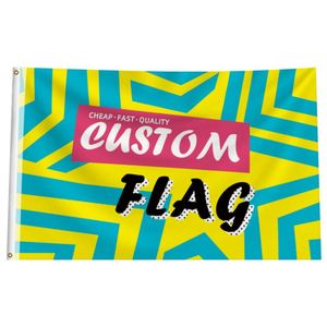 Custom Advertising Optional Size Good Quality Dye Sublimation 100% Polyester Star Custom <b>Flags</b>, <b>Banners</b> - Product Image 5