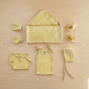 Ensemble de linge de maison pour bébé, six pièces, ensemble de vêtements d'été pour tout-petit, ensemble haut et pantalon à nouer pour enfant, ensemble coordonné en coton et lin pour enfant - Product Image 4