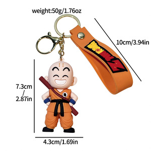 Bán Buôn 3D Anime Keychain Logo Cao Su Phim Hoạt Hình Mặt Dây Chuyền Rồng Móc Chìa Khóa Quyến Rũ Mềm PVC Móc Khóa - Product Image 5