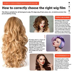 Ruban pour perruque de couverture de <span class=keywords><strong>cheveux</strong></span> pour hommes 36 pièces imperméable à l'eau résistant à la sueur adhésif double face colle forte noir - Product Image 4