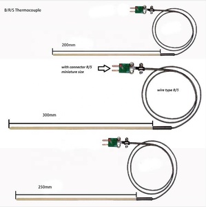 เทอร์โมคัปเปิลชนิด HY <span class=keywords><strong>B</strong></span> R S K 0-1800c/<span class=keywords><strong>1300c</strong></span> Pt-Rh เซ็นเซอร์วัดอุณหภูมิเซรามิก สำหรับเตาเผาอะลูมิเนียมหลอม PT100 PT1000 - Product Image 4
